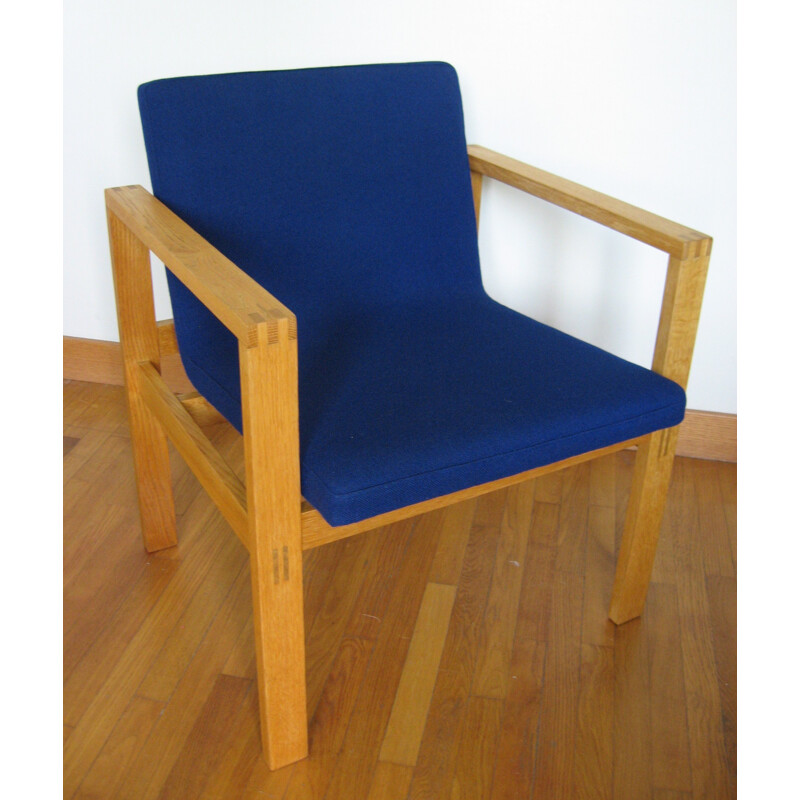 Paire de fauteuils vintage Danois en chêne - années 70
