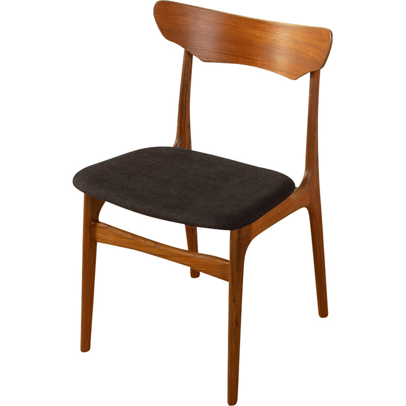 Conjunto de 5 cadeiras de teca vintage de Schiønning e Elgaard para Randers Møbelfabrik, Dinamarca 1960