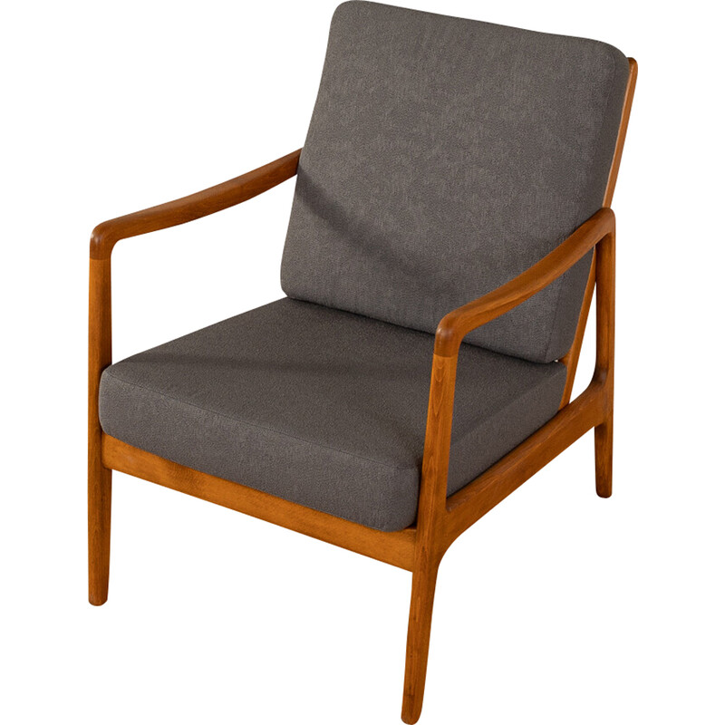 fauteuil vintage en hêtre - ole wanscher