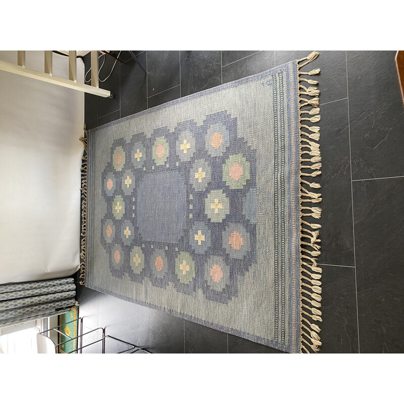 Tapis vintage en laine par Anna Johanna Angstrom pour Axeco, Suède 1950