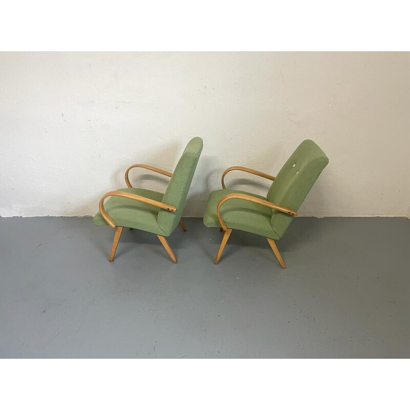 Paire de fauteuils vintage par Jaroslav Smidek pour Ton, Tchécoslovaquie 1960