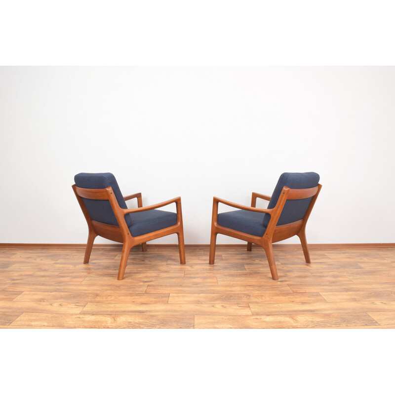 Pair of vintage teak armchairs by Ole Wanscher for France and Son, 1960