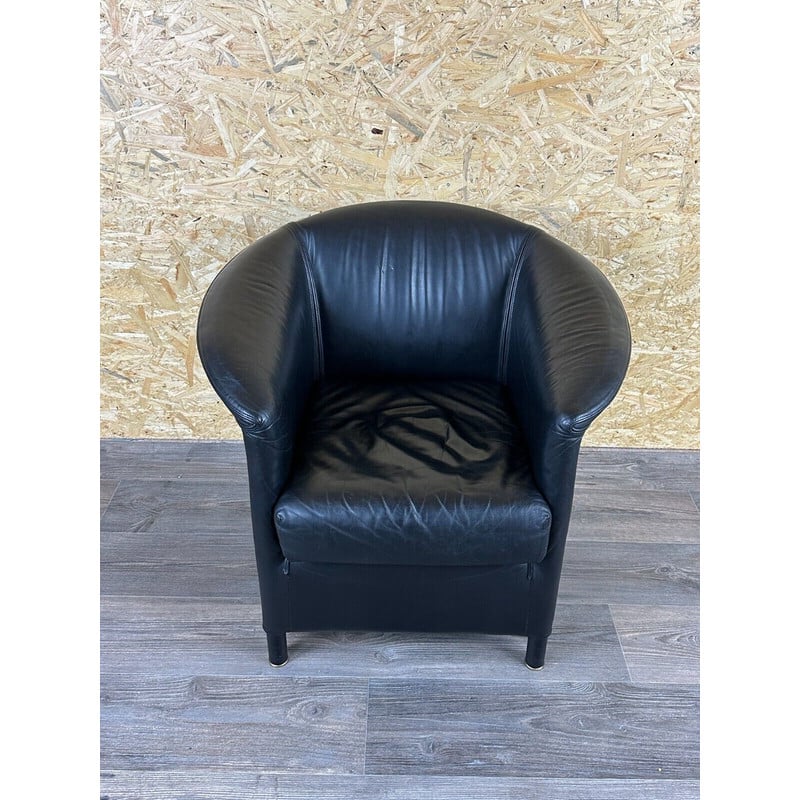 Vintage leather lounge chair by Paolo Piva for Wittman, 1980-1990