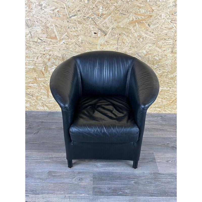 Vintage leather lounge chair by Paolo Piva for Wittman, 1980-1990