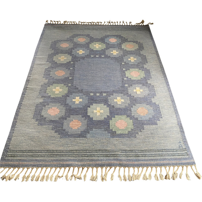 Vintage wool rug by Anna Johanna Angstrom for Axeco, Sweden 1950