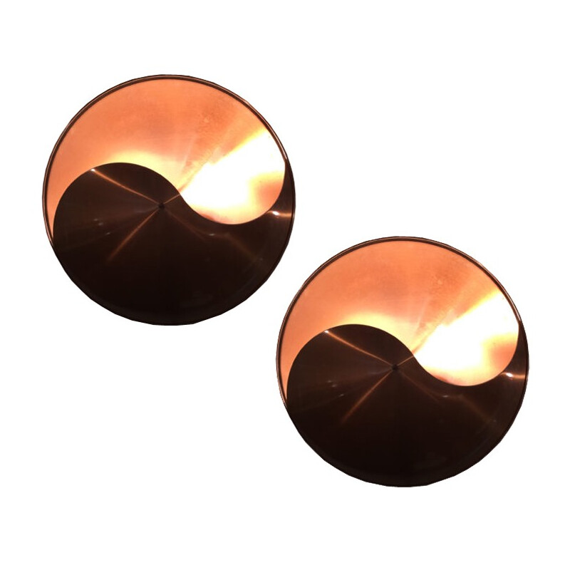 Pair of wall lamps, Jin-Jang model Hermann Sneyders from Vogel - 1970s 