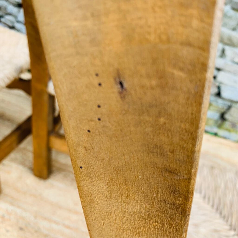 Set of 4 vintage oak chairs