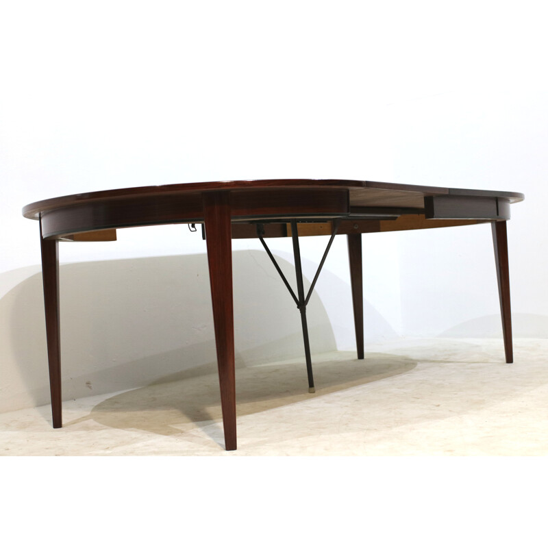 Table de salle à manger en palissandre, modèle 55, de Gunny Omann pour Omann Jun Møbelfabrik - 1960