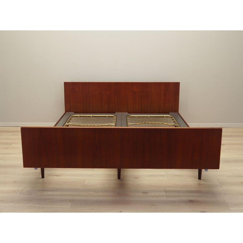 Vintage teak bed by Hans J. Wegner for Getama, Denmark 1960