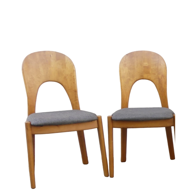 Set of 6 vintage chairs by Niels Koefoed for Koefoed's Hornslet, Denmark 1970