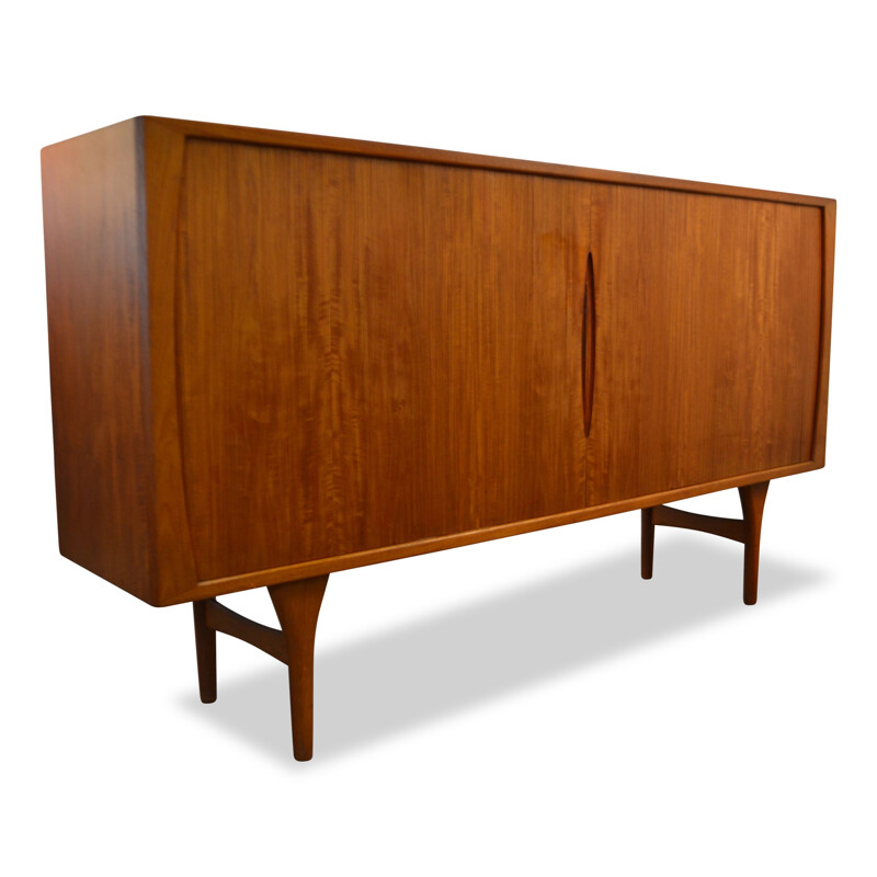 Henning Kjearnulf large teak Danish highboard - 1960s