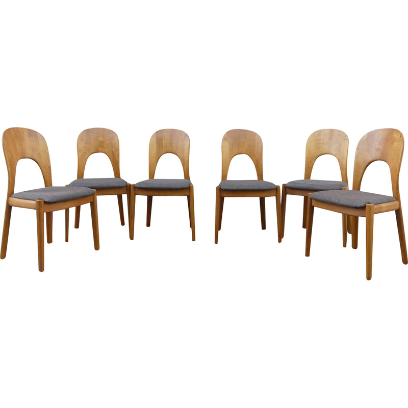Set of 6 vintage chairs by Niels Koefoed for Koefoed's Hornslet, Denmark 1970