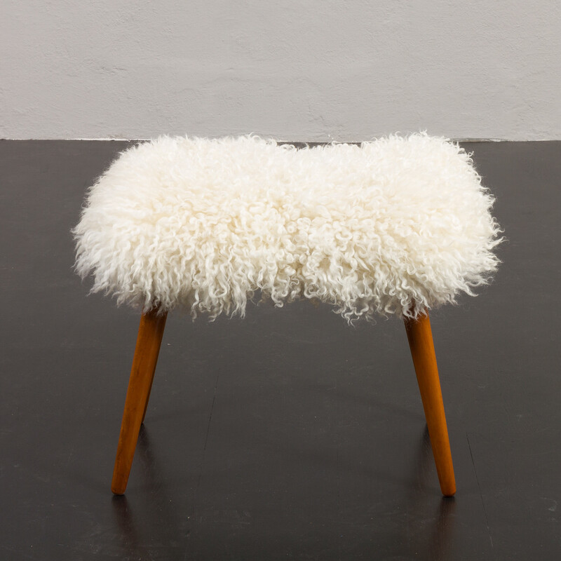 Vintage teak footrest, Denmark 1970