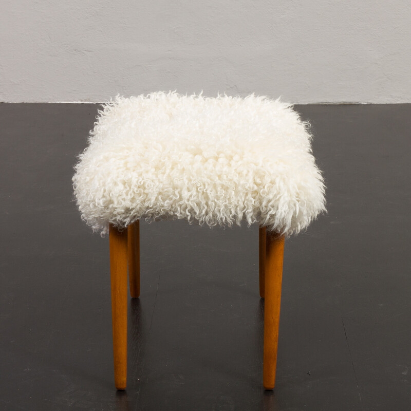 Vintage teak footrest, Denmark 1970