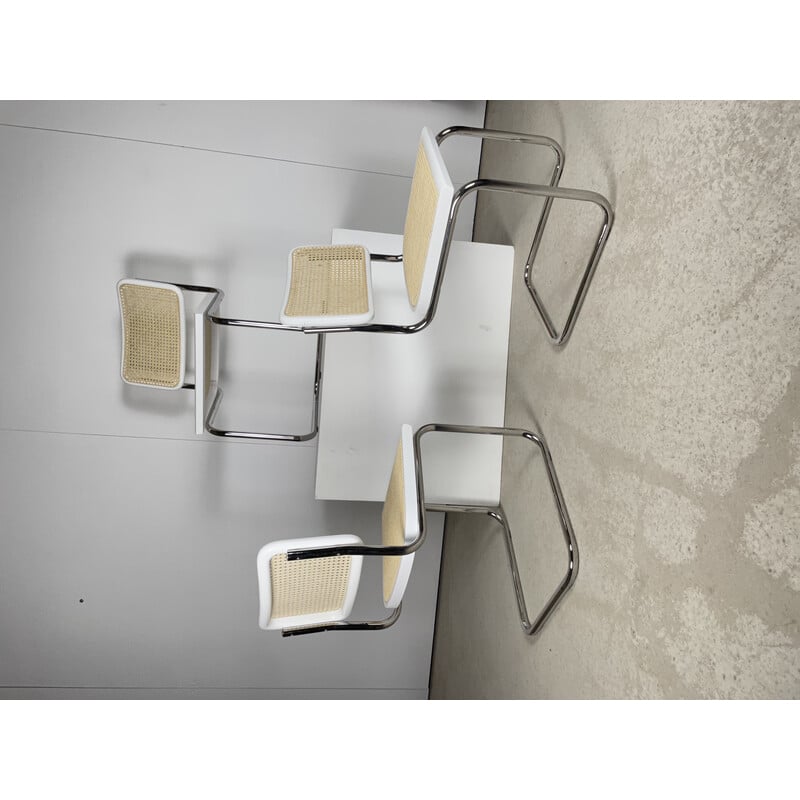 Lot de 6 chaises vintage B32 par Marcel Breuer, Italie