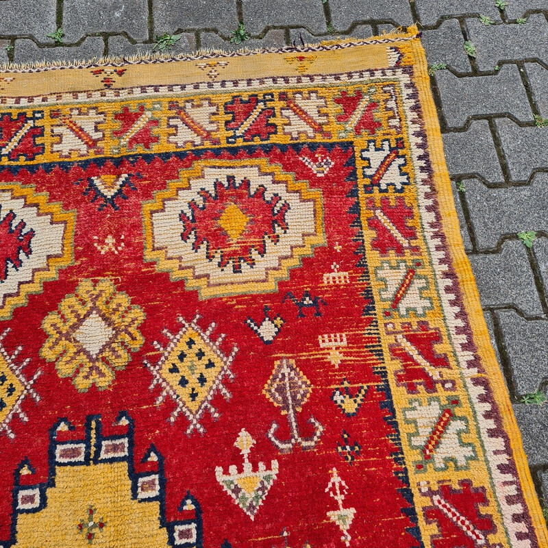 Tapis berbère vintage en laine, Maroc 1960