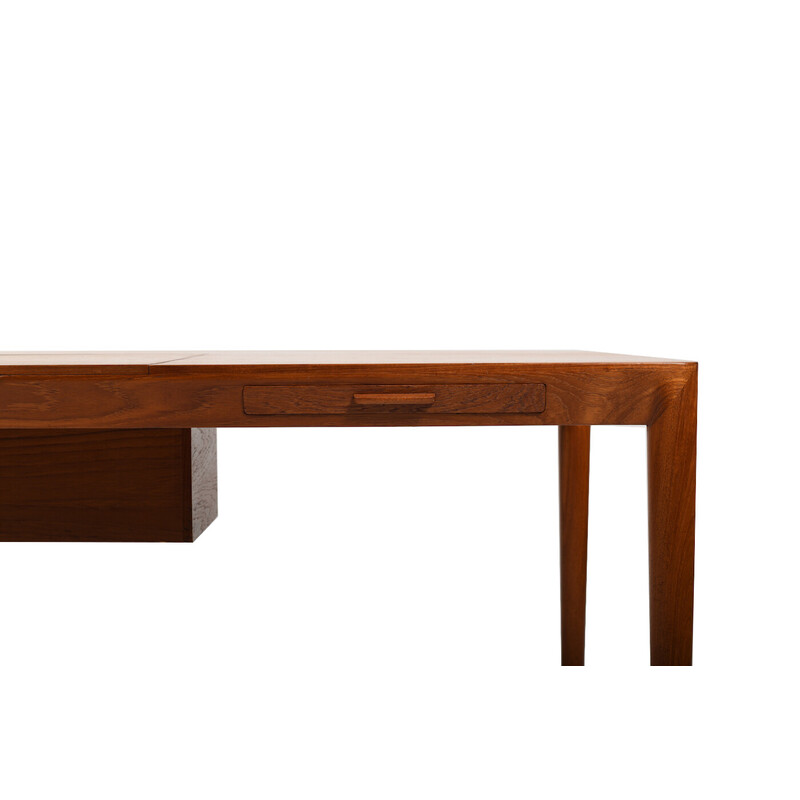 Vintage teak dressing table by Severin Hansen Jr. for Haslev Møbelsnedkeri, Denmark 1958