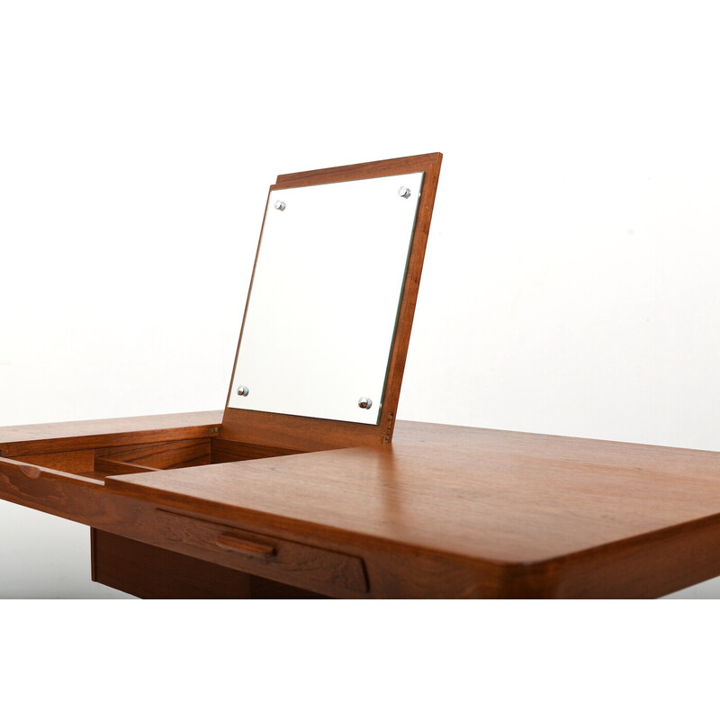 Vintage teak dressing table by Severin Hansen Jr. for Haslev Møbelsnedkeri, Denmark 1958