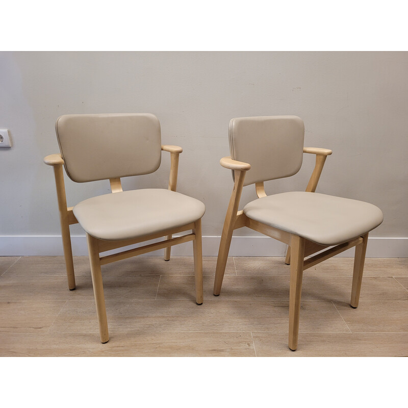 Pair of vintage Domus chairs by Ilmari Tapiovaara, Finland 1950