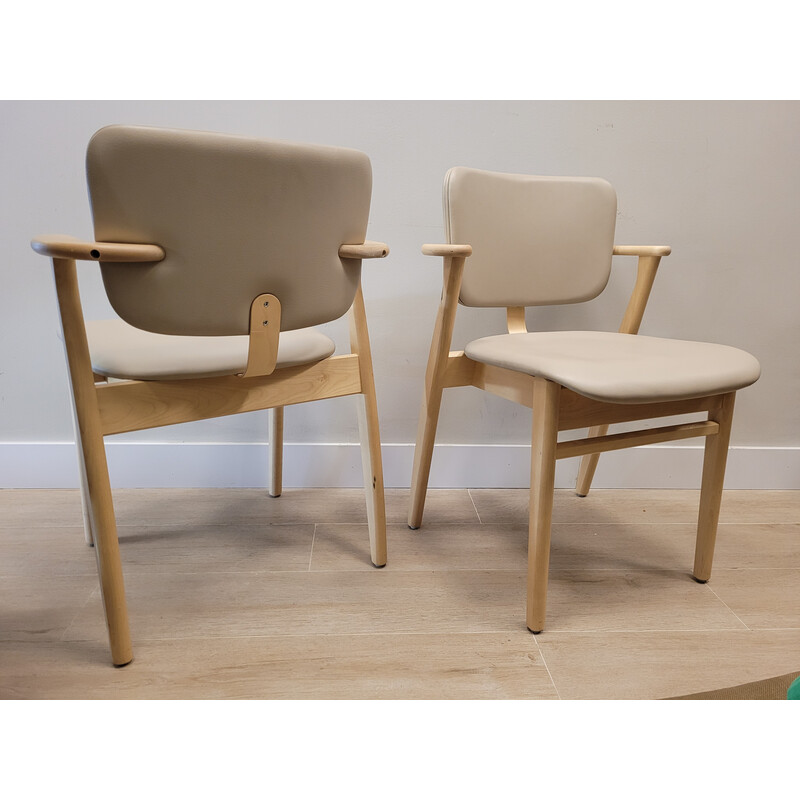 Pair of vintage Domus chairs by Ilmari Tapiovaara, Finland 1950