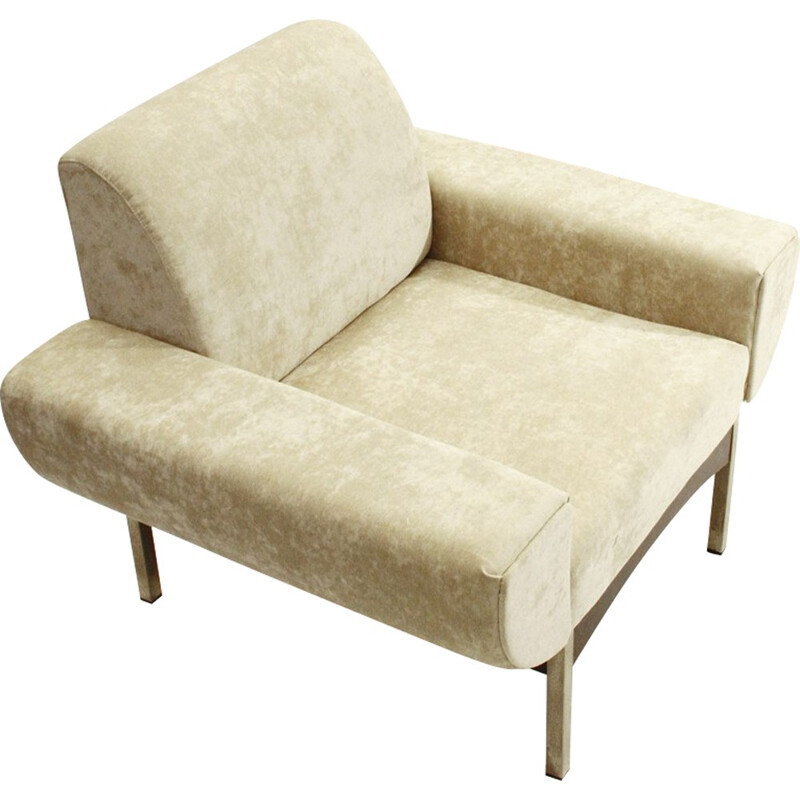 Pair of italian mid-century velvet armchairs - 1960s
