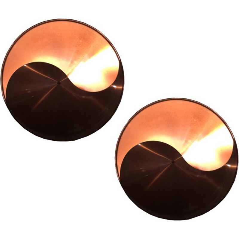 Pair of wall lamps, Jin-Jang model Hermann Sneyders from Vogel - 1970s 