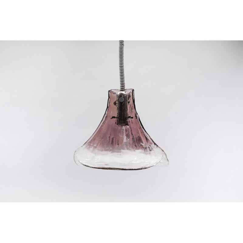 Vintage Murano glass pendant lamp by Carlo Nason for J.T. Kalmar, 1970