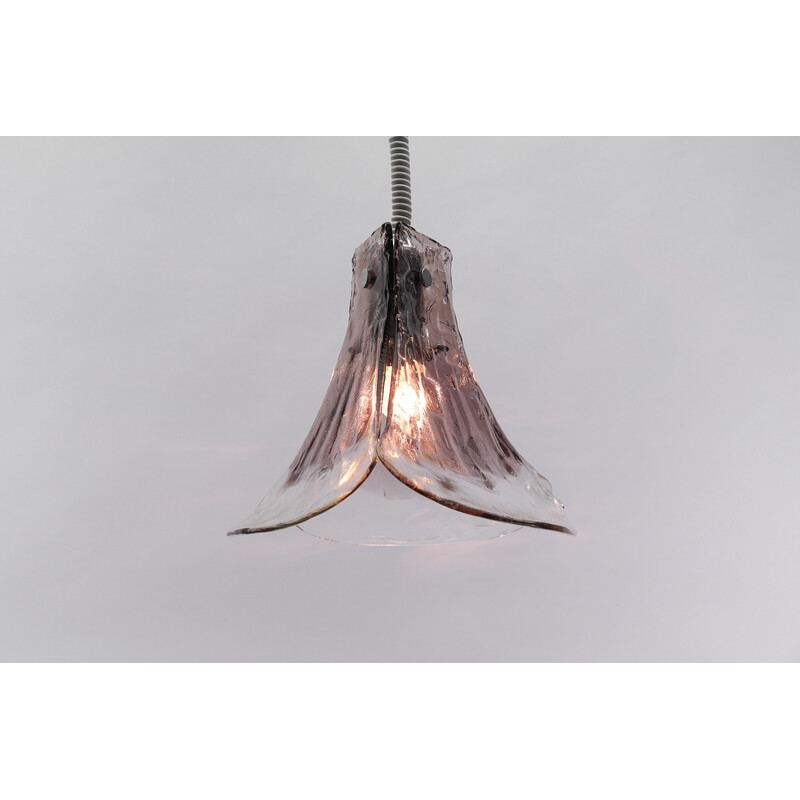 Vintage Murano glass pendant lamp by Carlo Nason for J.T. Kalmar, 1970