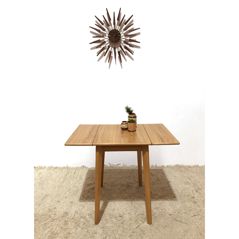 Small formica kitchen drop leaf table - 1950s