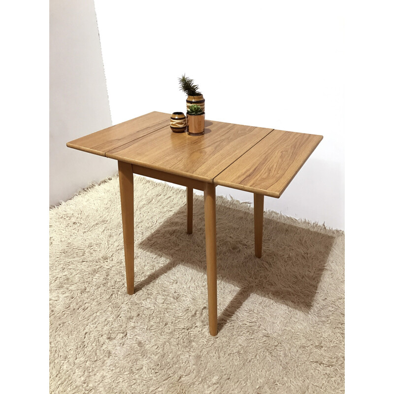 Small formica kitchen drop leaf table - 1950s