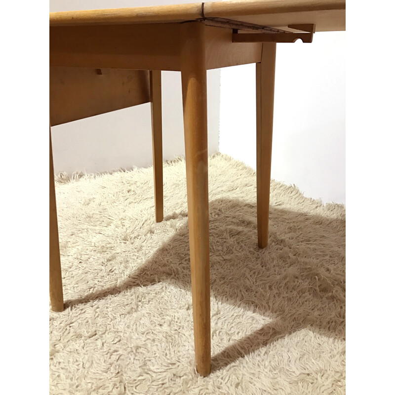 Small formica kitchen drop leaf table - 1950s