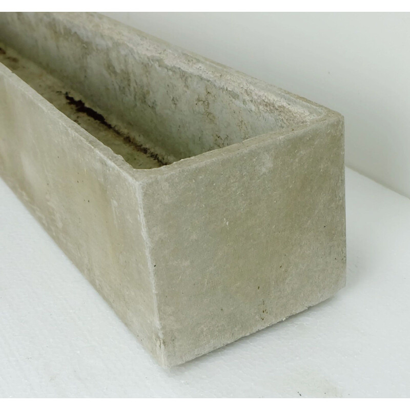 Grey stone fiber cement planter by Eternit - 1950s