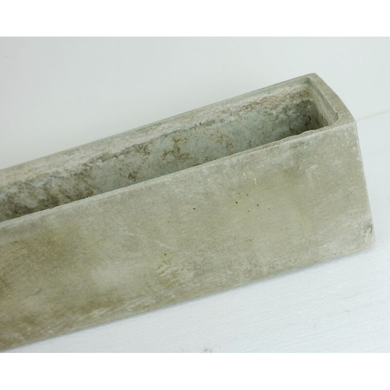 Grey stone fiber cement planter by Eternit - 1950s