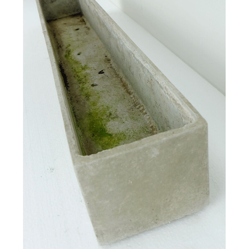 Grey stone fiber cement planter by Eternit - 1950s