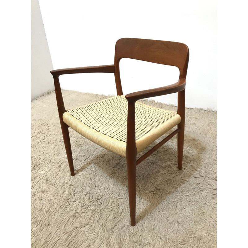 Model 56 Danish teak chair by Niels Moller for J.L. Møllers Møbelfabrik - 1950s