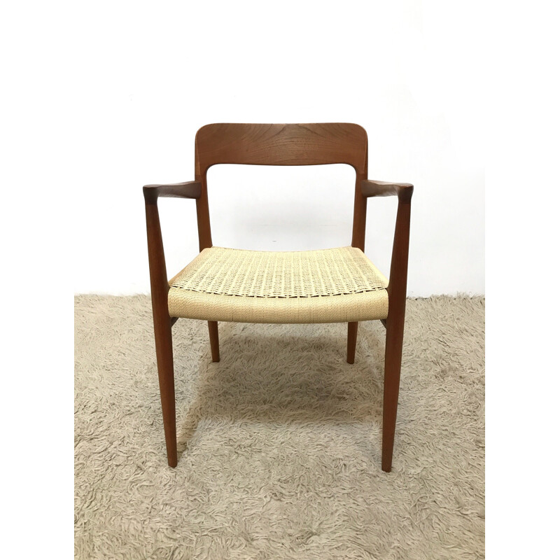 Model 56 Danish teak chair by Niels Moller for J.L. Møllers Møbelfabrik - 1950s