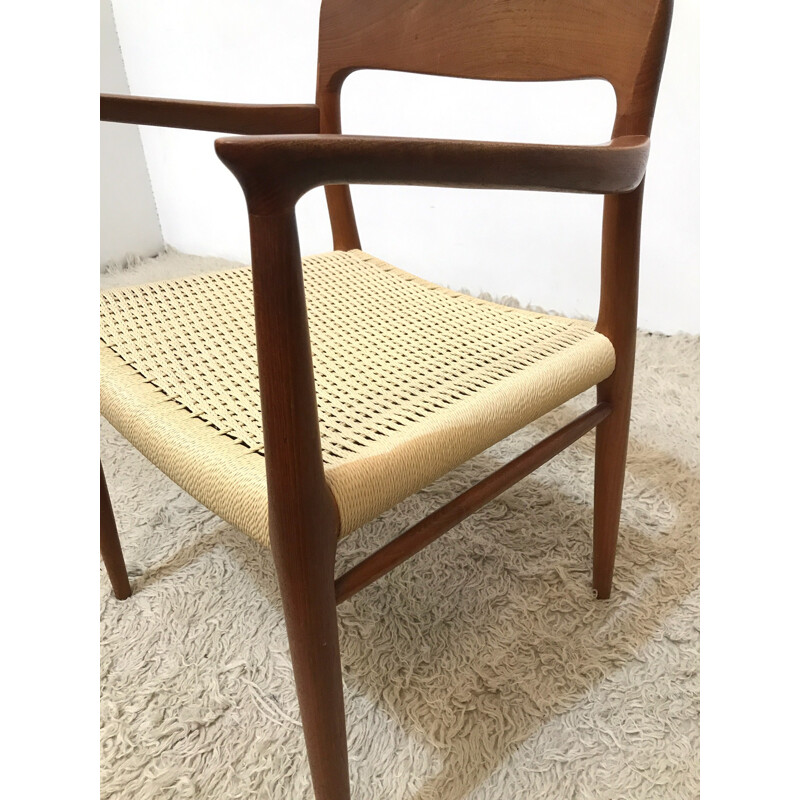 Model 56 Danish teak chair by Niels Moller for J.L. Møllers Møbelfabrik - 1950s