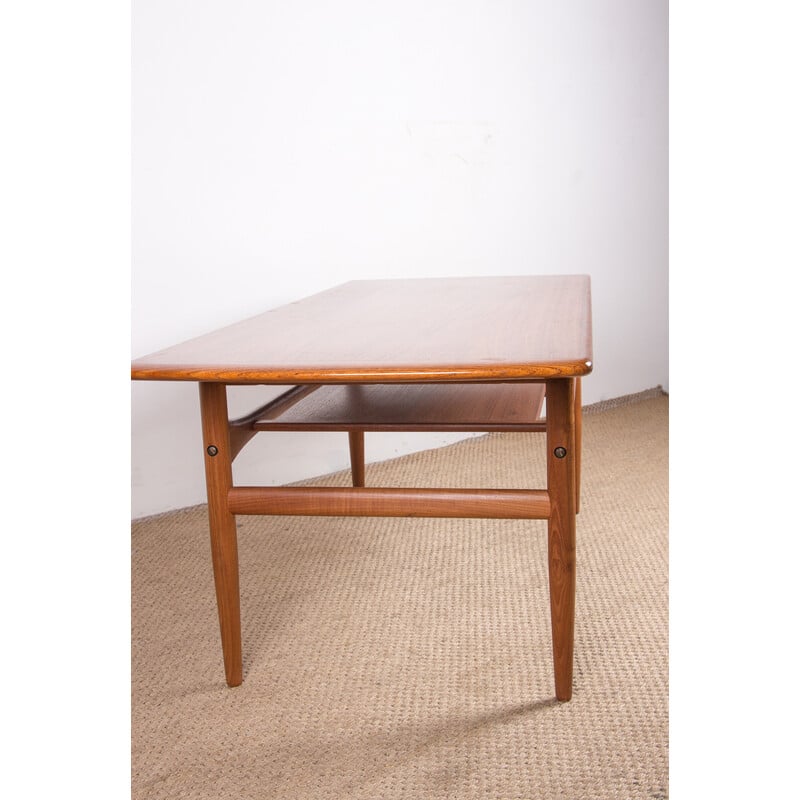 Vintage teak coffee table by Robert Christensen for Arrebo Mobler, Denmark 1960