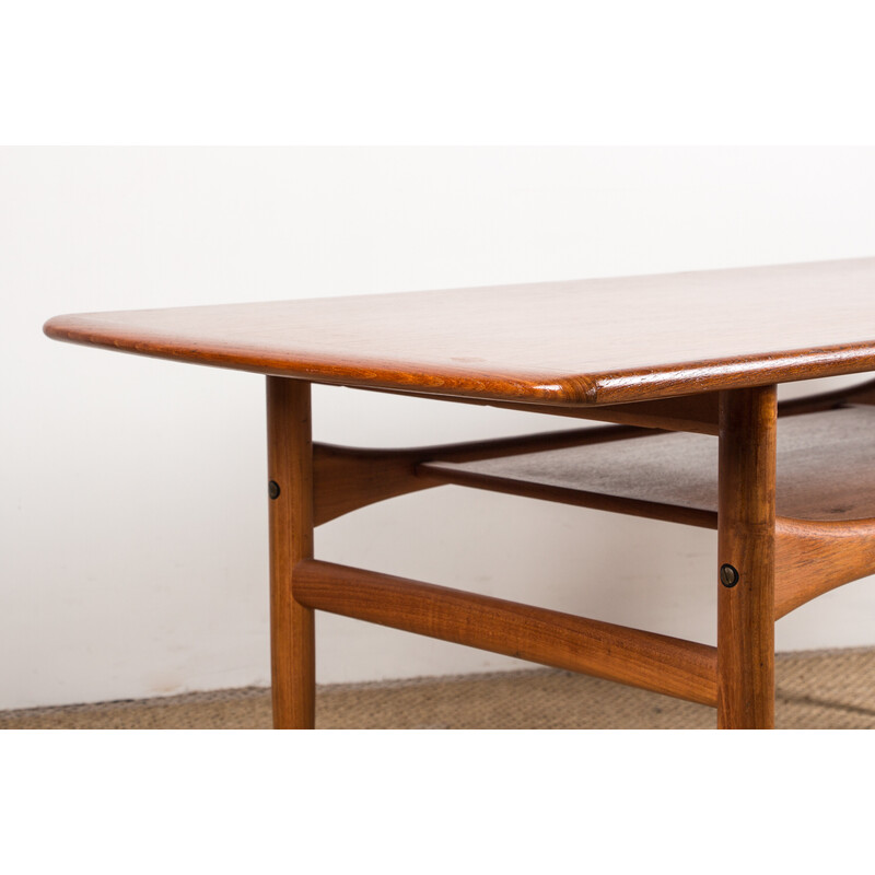 Vintage teak coffee table by Robert Christensen for Arrebo Mobler, Denmark 1960