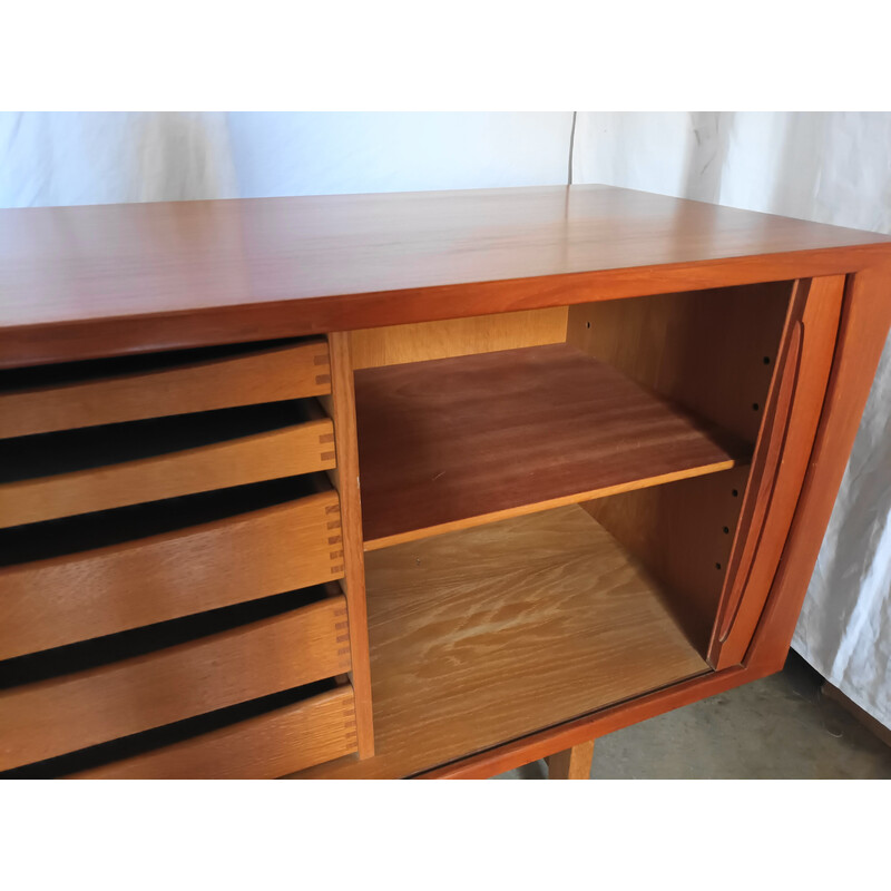 Vintage teak sideboard by Henning Kjaernulf for Bruno Hansen, Denmark 1960