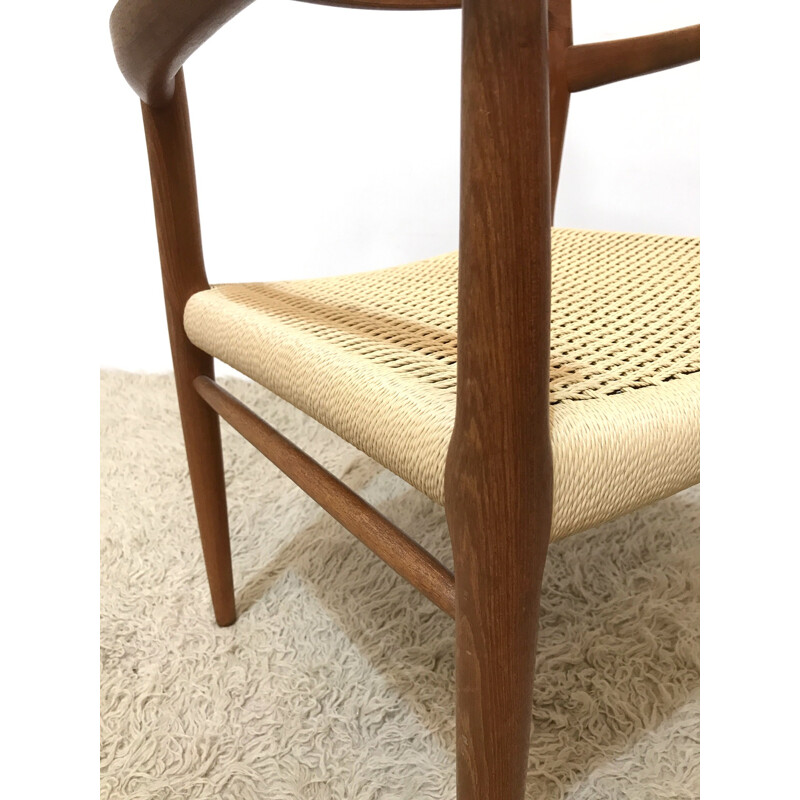 Model 56 Danish teak chair by Niels Moller for J.L. Møllers Møbelfabrik - 1950s