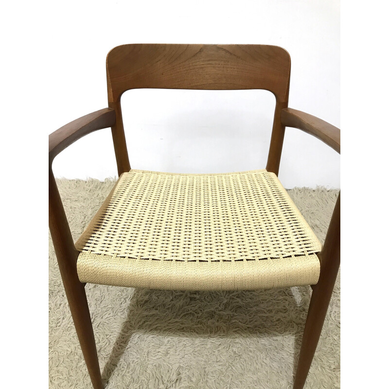 Model 56 Danish teak chair by Niels Moller for J.L. Møllers Møbelfabrik - 1950s