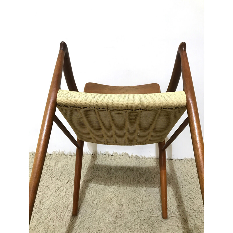 Model 56 Danish teak chair by Niels Moller for J.L. Møllers Møbelfabrik - 1950s