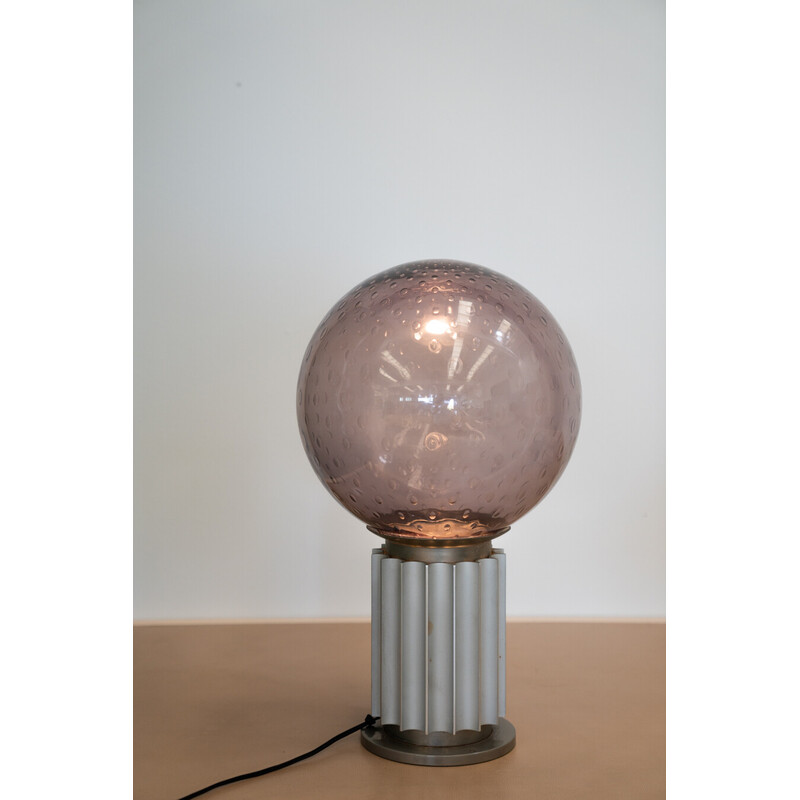 Lampe vintage Taccia en verre soufflé par Fratelli Castiglioni pour Flos, 1960