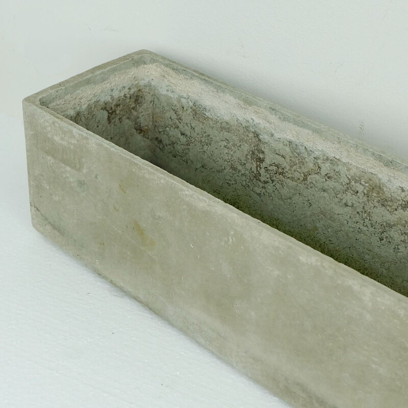 Grey stone fiber cement planter by Eternit - 1950s