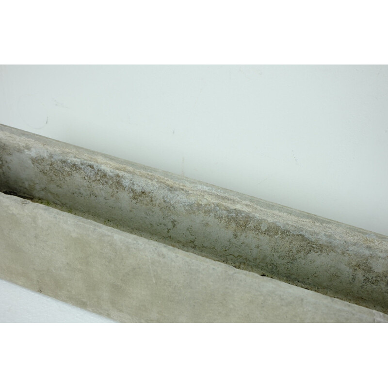 Grey stone fiber cement planter by Eternit - 1950s