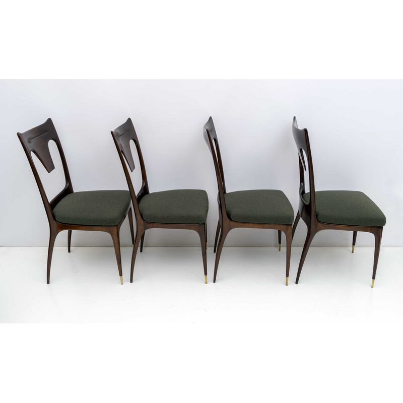 Set of 4 vintage chairs by Ico and Luisa Parisi for Ariberto Colombo, 1950