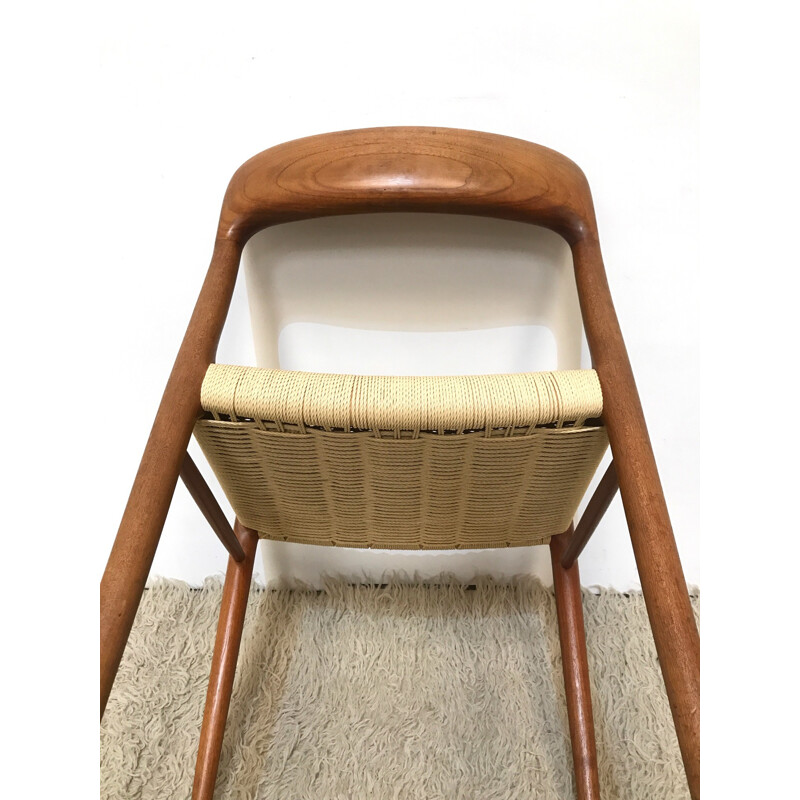 Model 75 Danish teak chair by Niels Moller for J.L. Møllers Møbelfabrik - 1950s