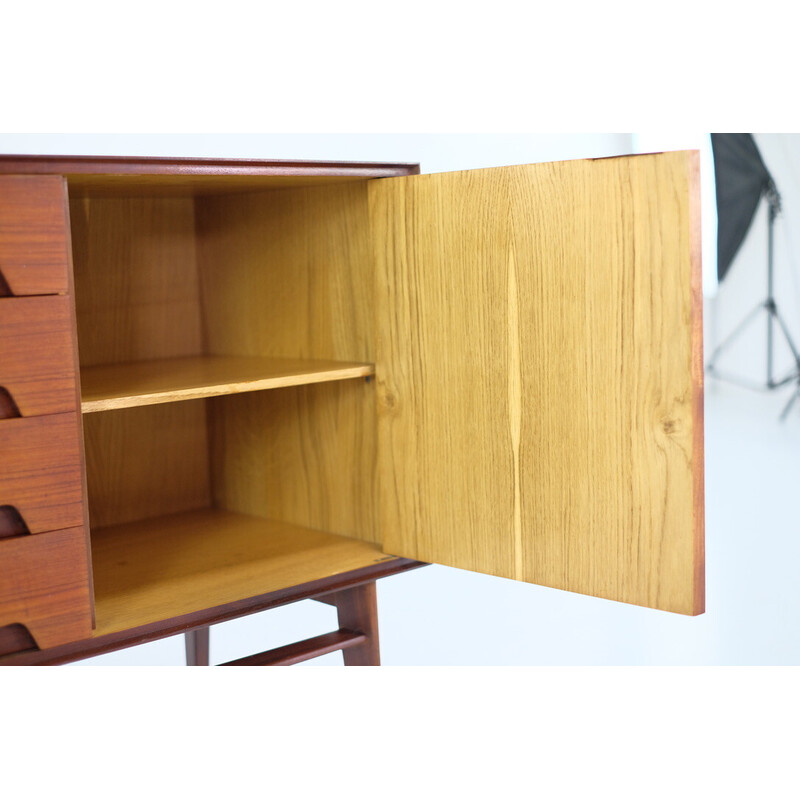 Vintage teak sideboard by Edmondo Palutari for Vittorio Dassi, 1950