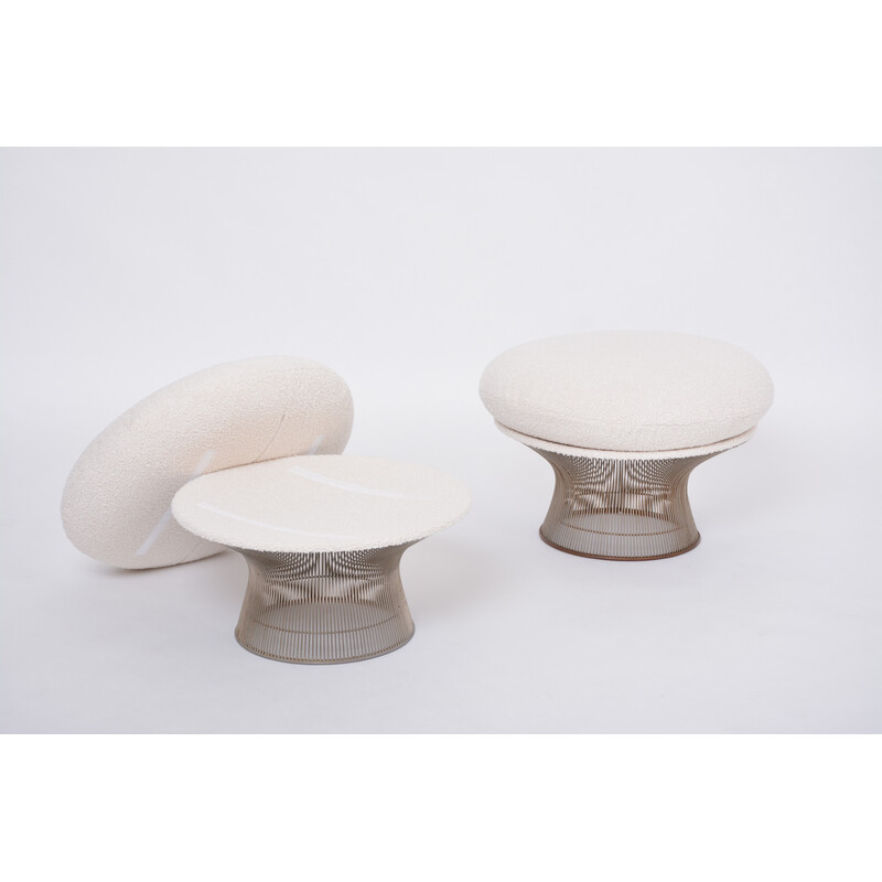 Pair of vintage poufs by Warren Platner for Knoll, 1966